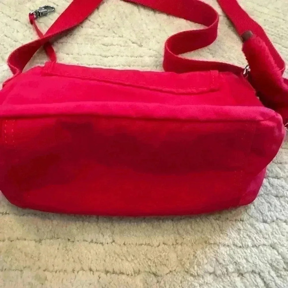 Bright pink Kipling crossbody small - Picture 3 of 9